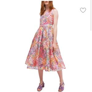 Kate Spade Floral Dots Burnout Dress